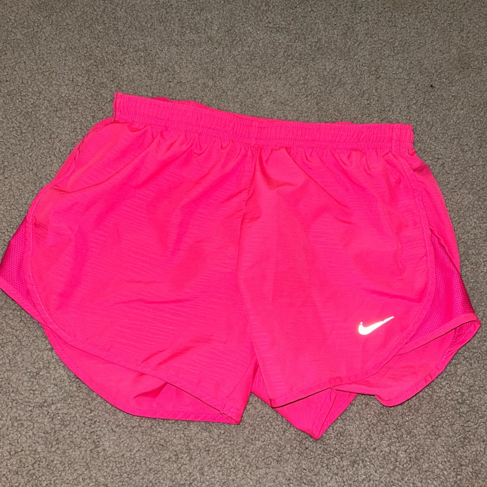 neon pink nike shorts